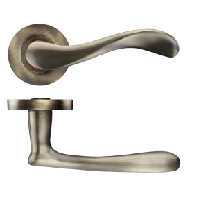 STANZA Asti lever on round rose Florentine Bronze
