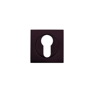 STANZA Square Escutcheon - Euro Profile Etna Bronze