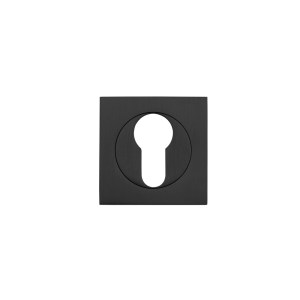 STANZA Square Escutcheon - Euro Profile Oscuro Matt Black