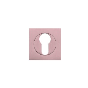 STANZA Square Escutcheon - Euro Profile Tuscan Rose Gold