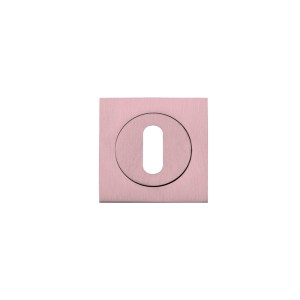 STANZA Square Escutcheon - Standard Keyway Tuscan Rose Gold