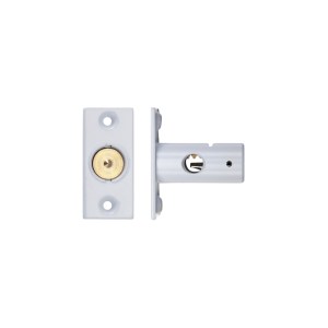 ZOO LOCKS & LATCHES Rack Bolt 37mm Powder Coat White