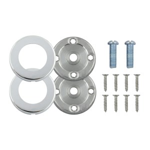 ZOO SPARES Rose Pack - 2 x Push on Roses - Suitable for SS304 19mm, 22mm and 30mm - Polished Satin Stainless