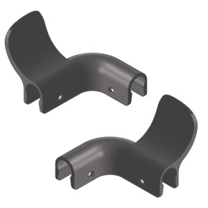ZOO SOLUTIONS Nylon Hands Free Handle Adapter - Pair - Black Black