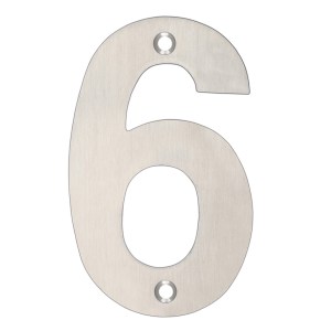 ZOO SIGNAGE Numerals - No 6 & 9 - 102mm Satin Stainless