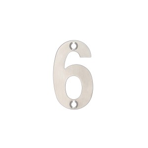 ZOO SIGNAGE Numerals - No 6 & 9 - 50mm Satin Stainless