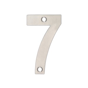 ZOO SIGNAGE Numerals - No 7 - 75mm Satin Stainless