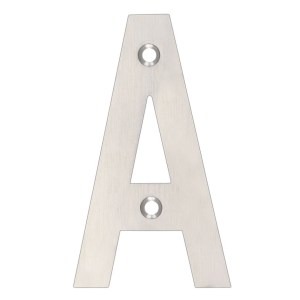 ZOO SIGNAGE Letter - A - 102mm Satin Stainless