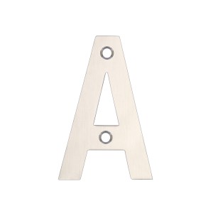 ZOO SIGNAGE Letter - A - 75mm Satin Stainless