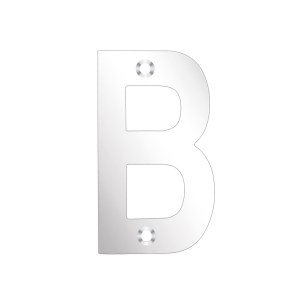 ZOO SIGNAGE Letter - B - 75mm Polished Stainless
