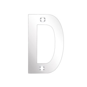 ZOO SIGNAGE Letter - D - 75mm Polished Stainless