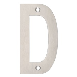 ZOO SIGNAGE Letter - D - 102mm Satin Stainless