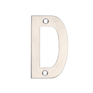ZOO SIGNAGE Letter - D - 75mm Satin Stainless