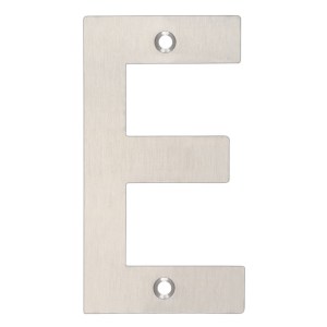 ZOO SIGNAGE Letter - E - 102mm Satin Stainless