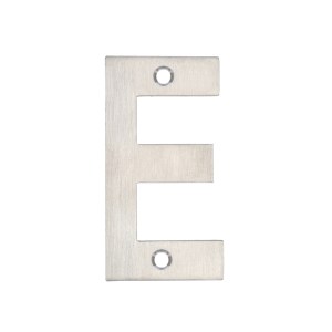 ZOO SIGNAGE Letter - E - 75mm Satin Stainless