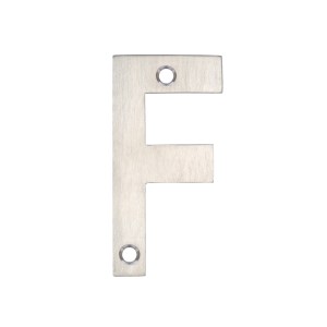 ZOO SIGNAGE Letter - F - 75mm Satin Stainless