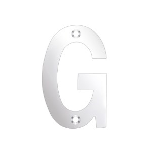 ZOO SIGNAGE Letter - G - 75mm Polished Stainless