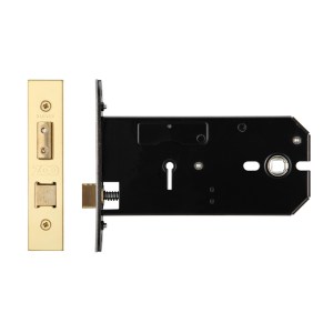 ZOO LOCKS & LATCHES 3 Lever Horizontal Lock - 152mm Brass Finish / Anti Tarnish
