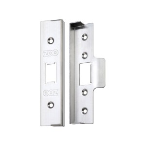 ZOO LOCKS & LATCHES Rebate Kit to Suit UK Flat Latch - 1/2" lock and striker Satin Stainless