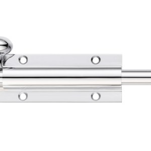 FULTON & BRAY Architectural Barrel Bolt 100mm x 38mm Polished Brass