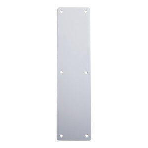 ZOO DOOR HARDWARE Finger Plate - 300 x 75mm Satin Aluminium
