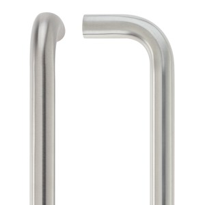 ZOO DOOR HARDWARE 19mm D Pull Handle - 150mm Centers - Grade 304 - Bolt Through Fixings Satin Stainless