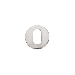 ZOO DOOR HARDWARE Oval Profile Escutcheon - pairs Satin Stainless