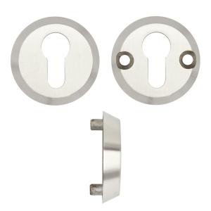 ZOO SOLUTIONS Anti Ligature Escutcheon - Euro Profile - Satin St. Steel - with Torx bolt Satin Stainless
