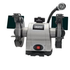 Draper® Heavy Duty Bench Grinder with Work light, 200mm, 550W