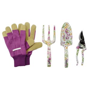 Draper® Garden Tool Set with Floral Pattern (4 Piece)