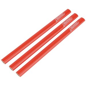 Draper® Carpenters Pencils, 174mm (Pack of 3)