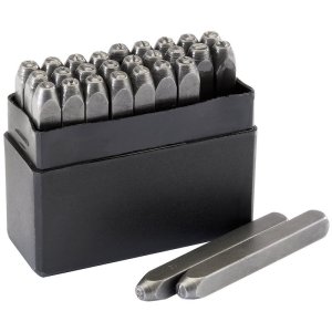 Draper® A - Z Letter Stamp Set, 1/8"