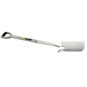 Extra Long Stainless Steel Garden Spade with Soft Grip