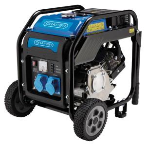 Draper® Petrol Open Frame Inverter Generator with Wheels, 3800W